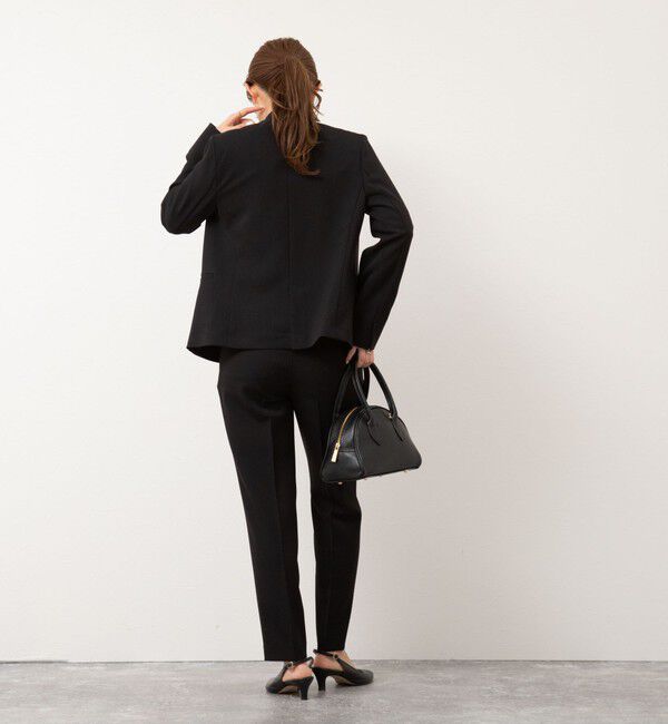 NOLLEY'S sophi「《セットアップ対応》ウォッシャブルツイルノーカラージャケット」|ノーカラージャケット|