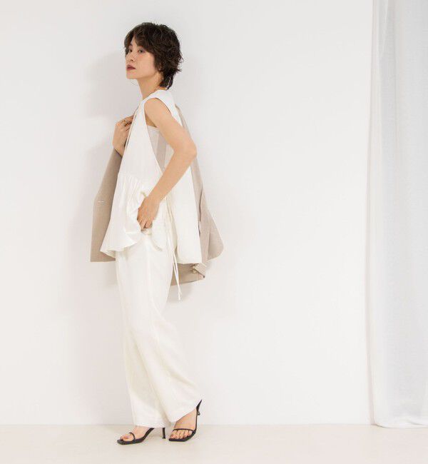 NOLLEY'S sophi「【PROTAGONISTA/プロタゴニスタ】Sleeveless Flare Tops」|シャツ・ブラウス|