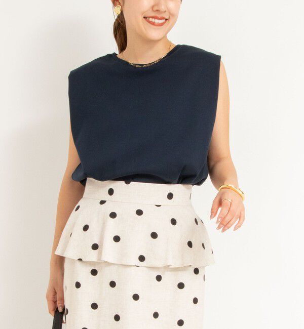 NOLLEY'S「高機能 LA＋スムースタックノースリーブカットソー」|Tシャツ・カットソー|