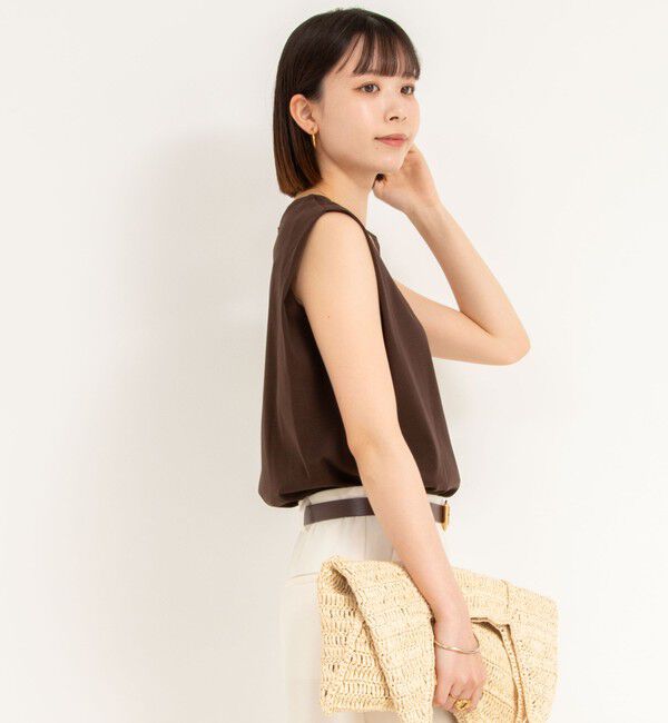 NOLLEY'S「高機能 LA＋スムースタックノースリーブカットソー」|Tシャツ・カットソー|