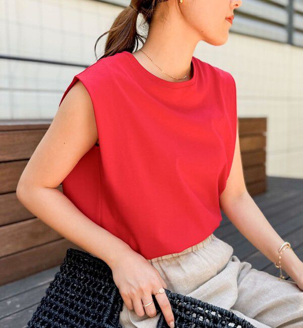 NOLLEY'S「高機能 LA＋スムースタックノースリーブカットソー」|Tシャツ・カットソー|