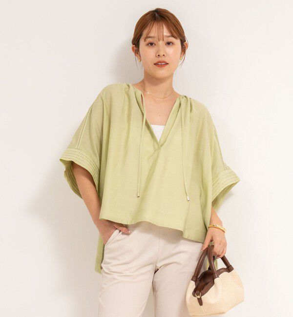 NOLLEY'S「ビッグシルエットスキッパーブラウス」|シャツ・ブラウス|
