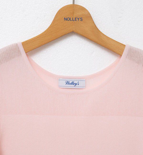NOLLEY'S「《手洗い可能》ベーシック半袖ニット」|ニット・セーター|