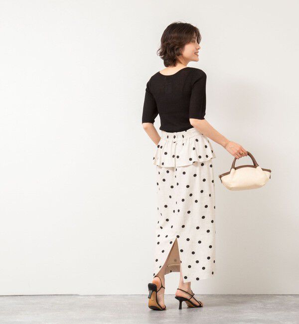 NOLLEY'S「《手洗い可能》ベーシック半袖ニット」|ニット・セーター|