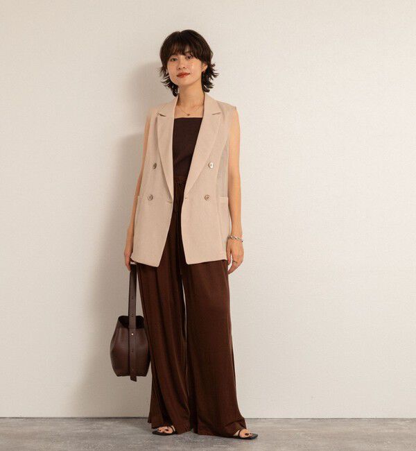 NOLLEY'S「【MAQWEL/マクウェル】ソフトタッチスラブスリットパンツ」|その他|