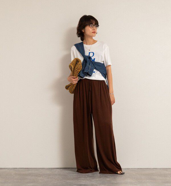 NOLLEY'S「【MAQWEL/マクウェル】ソフトタッチスラブスリットパンツ」|その他|