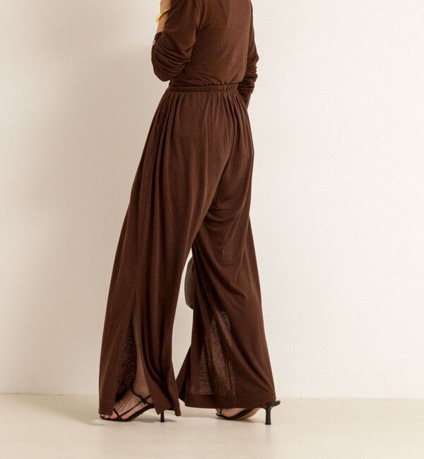 NOLLEY'S「【MAQWEL/マクウェル】ソフトタッチスラブスリットパンツ」|その他|