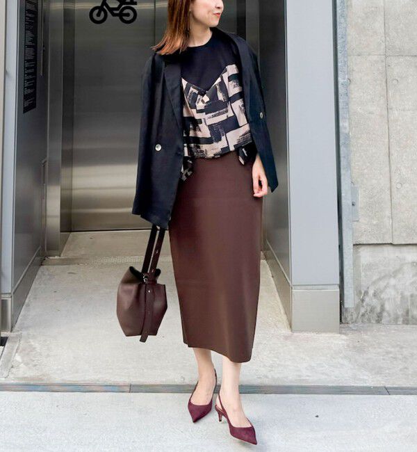 NOLLEY'S「《セットアップ対応》ミラノリブタイトスカート」|タイト|