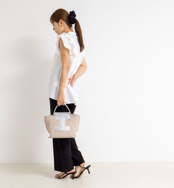 NOLLEY'S「袖フリルパール釦ブラウス」|シャツ・ブラウス|