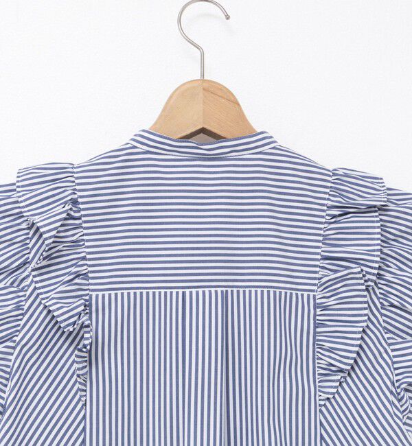 NOLLEY'S「袖フリルパール釦ブラウス」|シャツ・ブラウス|