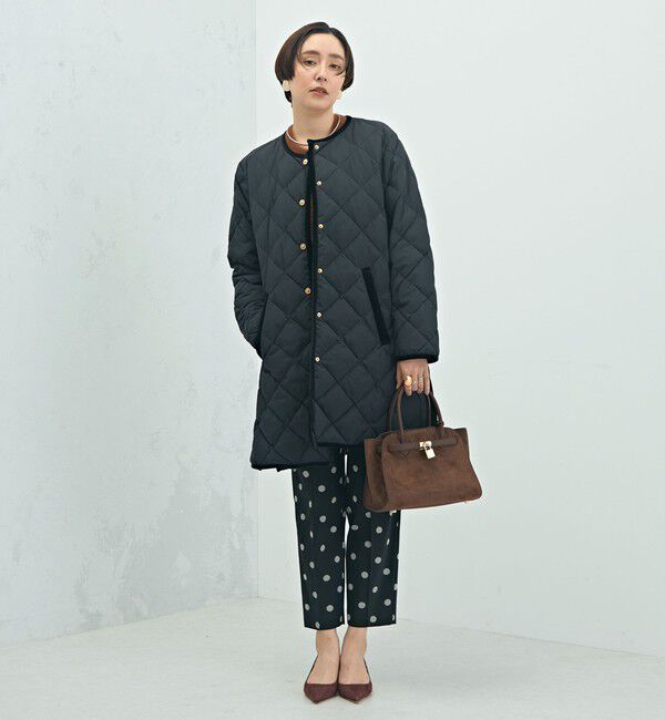 NOLLEY'S「【TAION&times;LIMONTA】別注ベロアパイピングロングダウン」|ダウン|