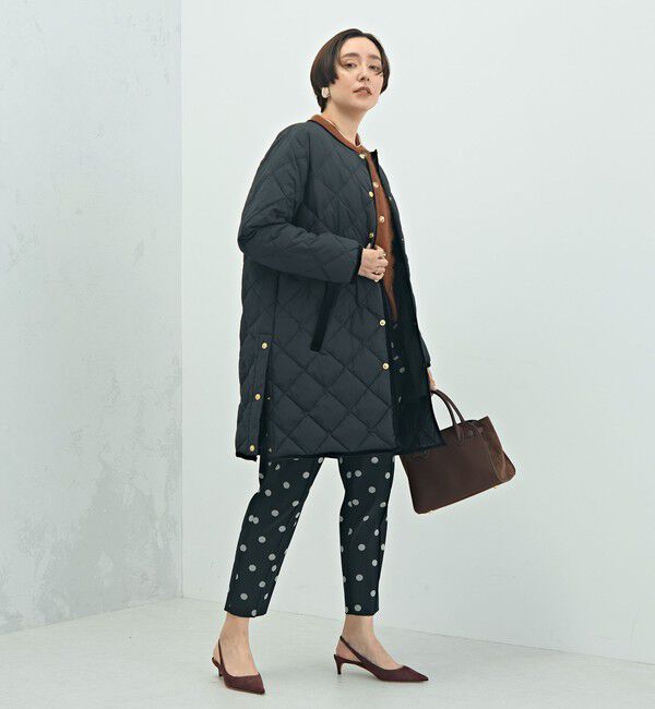 NOLLEY'S「【TAION&times;LIMONTA】別注ベロアパイピングロングダウン」|ダウン|