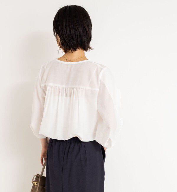 NOLLEY'S「スリットスリーブラッフルブラウス」|シャツ・ブラウス|