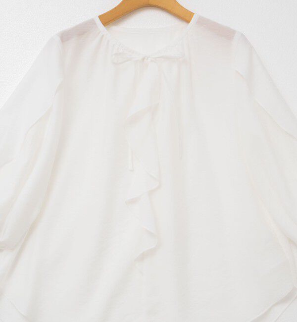 NOLLEY'S「スリットスリーブラッフルブラウス」|シャツ・ブラウス|