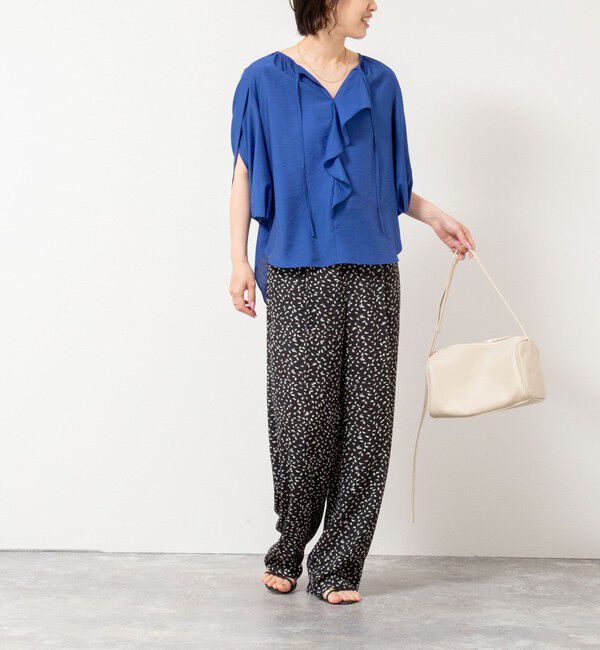 NOLLEY'S「スリットスリーブラッフルブラウス」|シャツ・ブラウス|