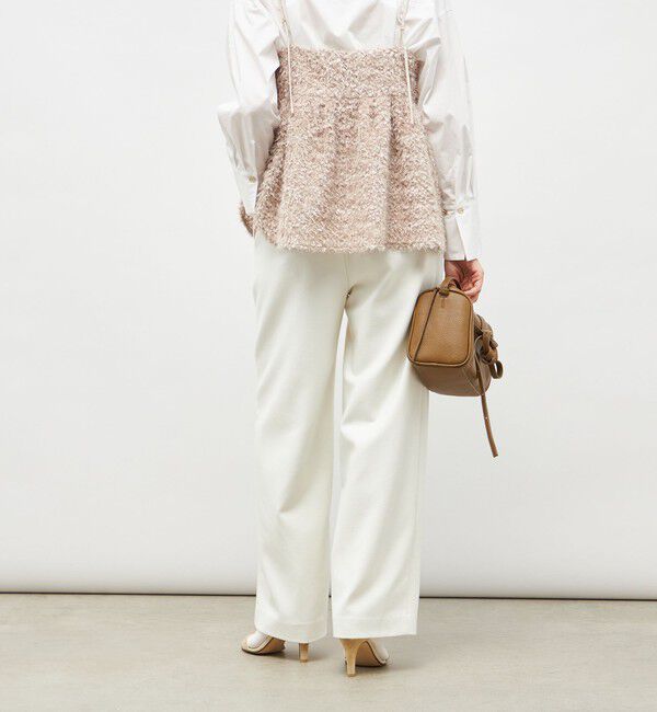 NOLLEY'S sophi「ウォッシャブル両面起毛ヘリンボーン/ストライプセミワイドパンツ」|その他|