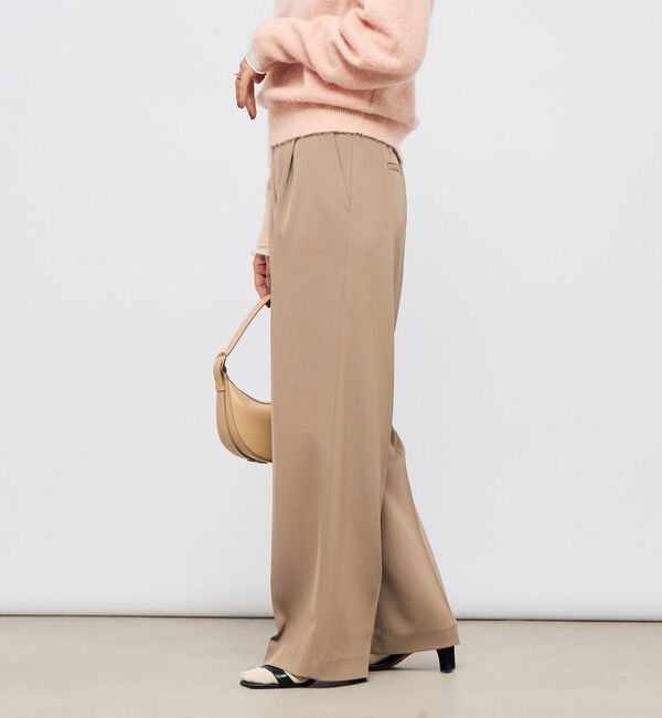 NOLLEY'S sophi「ウォッシャブル強撚ツイルワイドパンツ」|その他|カーキ