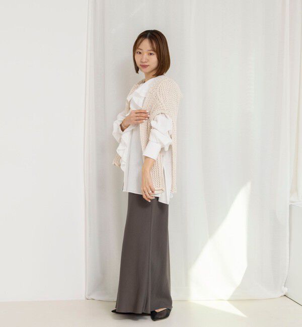 NOLLEY'S「ウォッシャブルラッフルカラーブラウス」|シャツ・ブラウス|