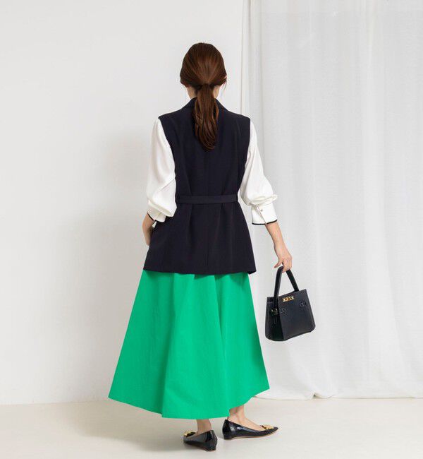 NOLLEY'S「《セットアップ対応》ウォッシャブルダブルクロスジレ」|ベスト・ジレ|