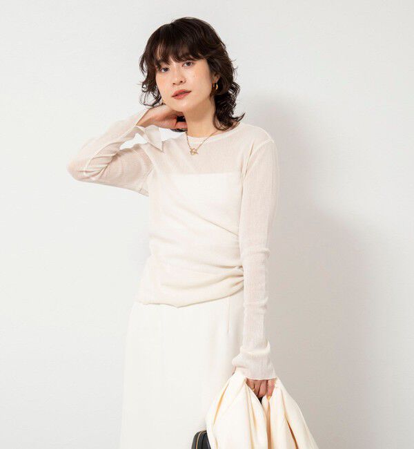 NOLLEY'S sophi「ウォッシャブルラメチュールロンＴ」|Tシャツ・カットソー|