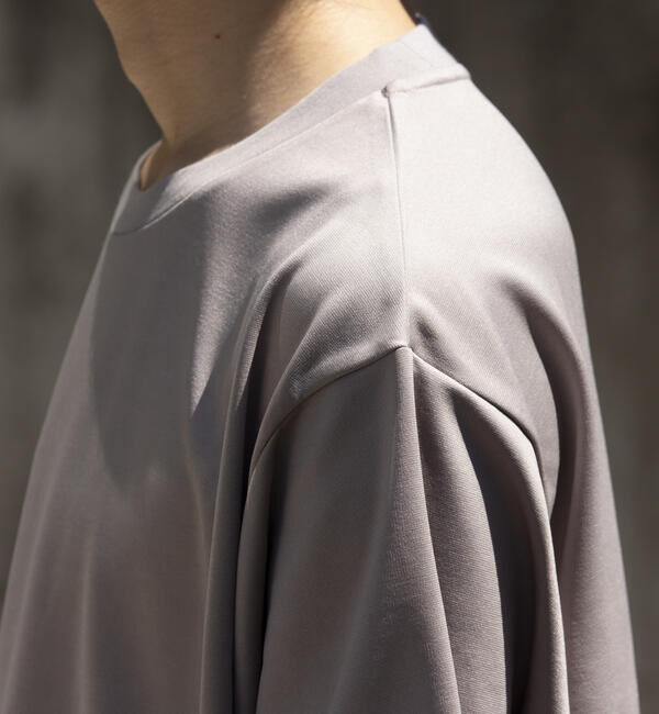 GLOSTER「【GLOSTER/グロスター】ポンチオーバーサイズ クルーネックTシャツ サイドスリット」|Tシャツ・カットソー|