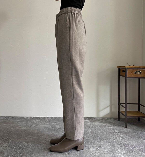 fredy emue「ウールライクスラブクロステーパードパンツ」|チノ|