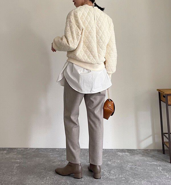 fredy emue「ウールライクスラブクロステーパードパンツ」|チノ|