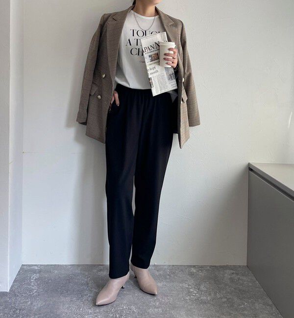 fredy emue「ウールライクスラブクロステーパードパンツ」|チノ|