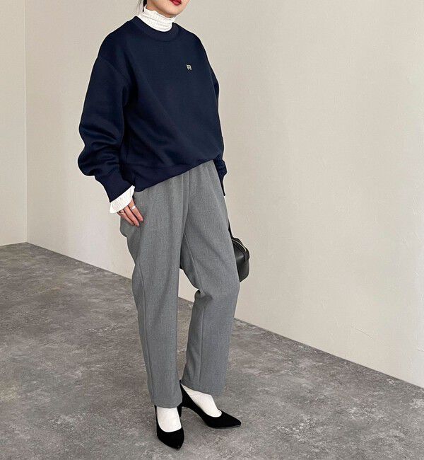 fredy emue「ウールライクスラブクロステーパードパンツ」|チノ|