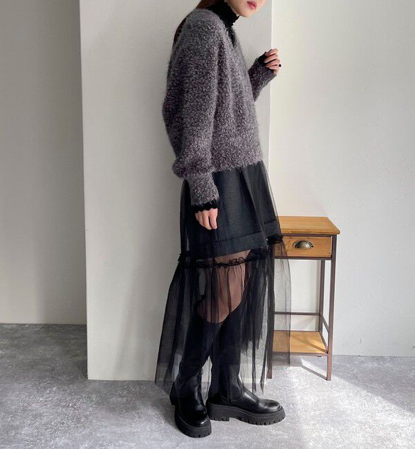 fredy emue「レイヤードチュールスカート」|スカート|