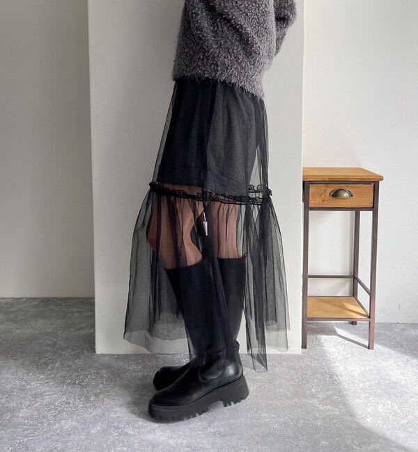 fredy emue「レイヤードチュールスカート」|スカート|
