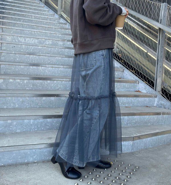 fredy emue「レイヤードチュールスカート」|スカート|