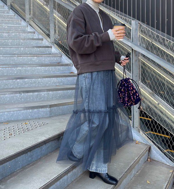 fredy emue「レイヤードチュールスカート」|スカート|