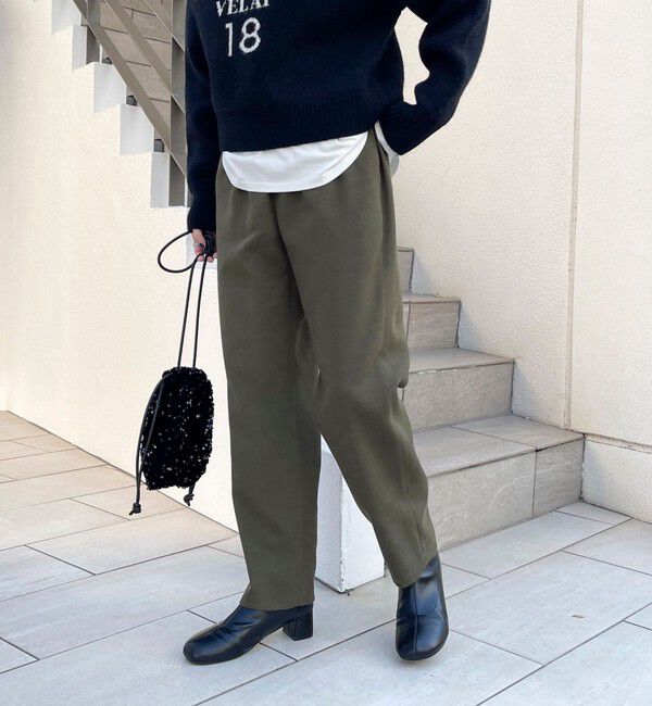 fredy emue「シルキーウォームツイルテーパードパンツ」|その他|