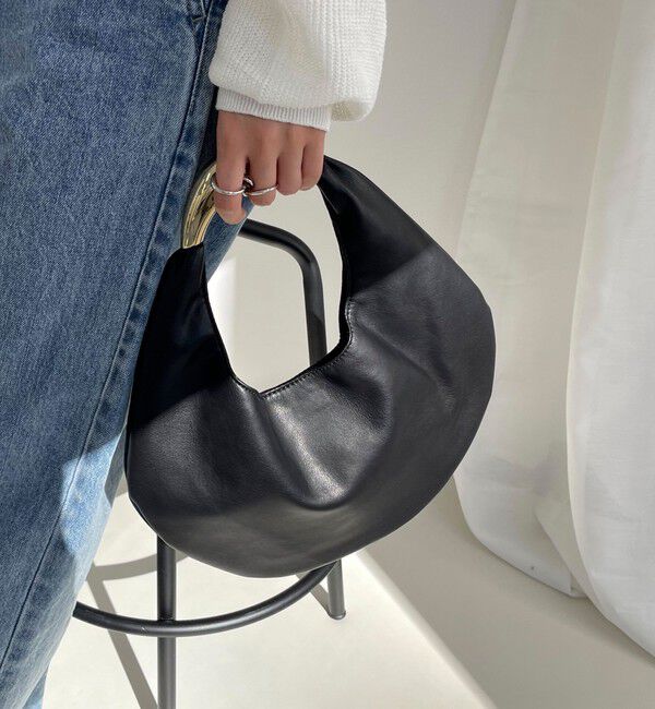 fredy emue「【LE VERNIS/ルベルニ】SCULPTURE BAG S」|トートバッグ|ブラック
