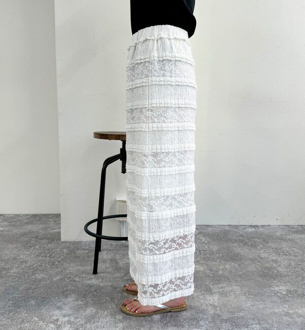 fredy emue「カットレースナロースカート」|タイト|