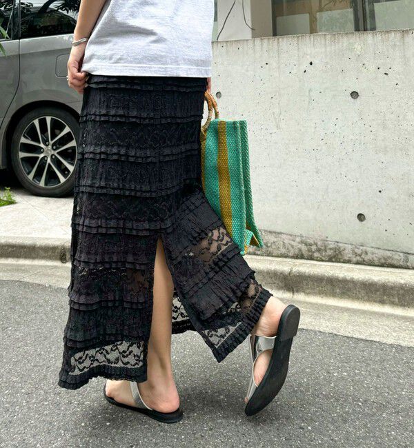 fredy emue「カットレースナロースカート」|タイト|