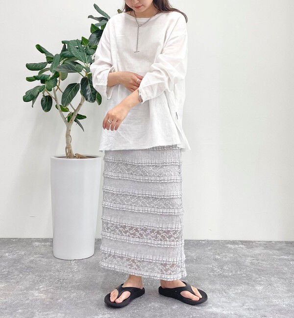 fredy emue「カットレースナロースカート」|タイト|