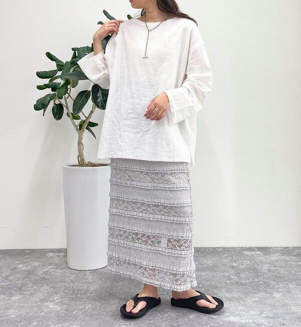 fredy emue「カットレースナロースカート」|タイト|