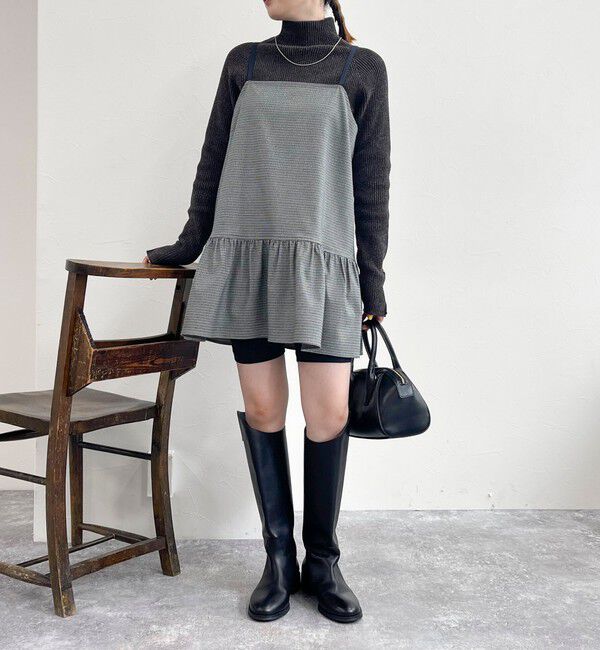 fredy emue「チェック柄レイヤードキャミワンピース」|ワンピース|