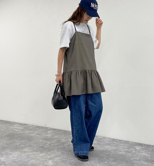 fredy emue「チェック柄レイヤードキャミワンピース」|ワンピース|