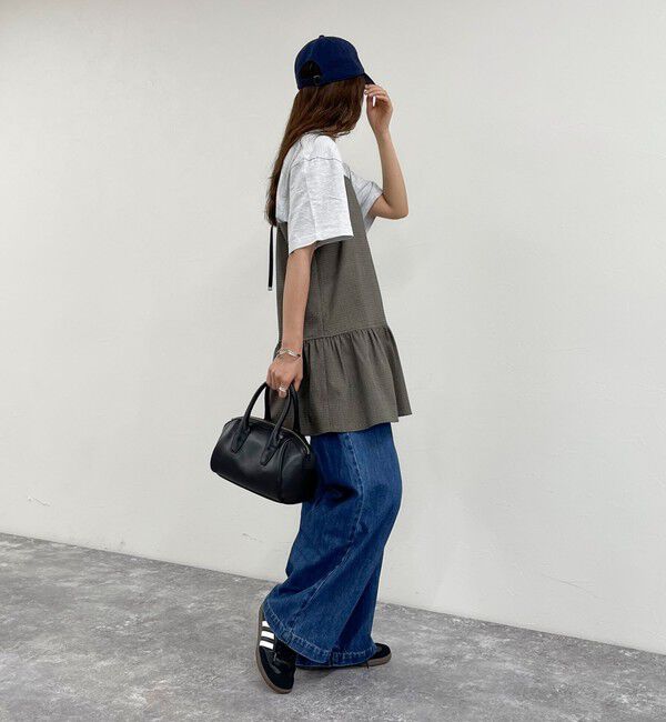 fredy emue「チェック柄レイヤードキャミワンピース」|ワンピース|