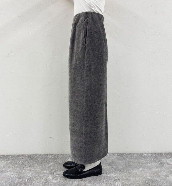 fredy emue「クラッシュベロアナロースカート」|タイト|