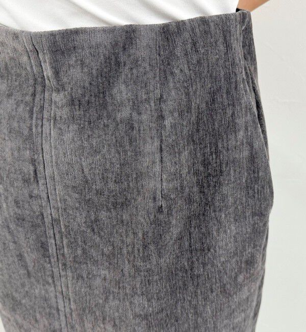 fredy emue「クラッシュベロアナロースカート」|タイト|