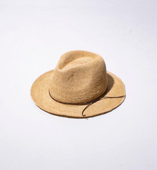 GLOSTER「【GLOSTER/グロスター】RAFFIA SAFARI HAT ラフィア サファリハット」|ハット|ベージュ