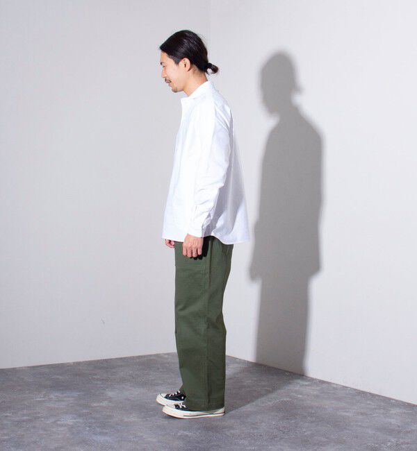 GLOSTER「【GEVACO/ゲバコ】オックスオーバーショールカラー長袖シャツ（無地/ストライプ/ギンガム）」|シャツ・ブラウス|