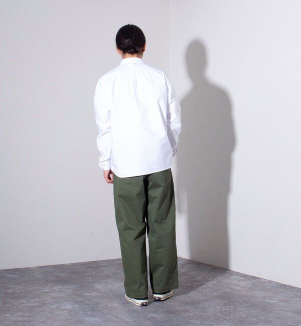 GLOSTER「【GEVACO/ゲバコ】オックスオーバーショールカラー長袖シャツ（無地/ストライプ/ギンガム）」|シャツ・ブラウス|