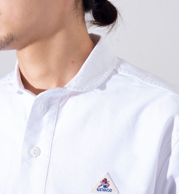 GLOSTER「【GEVACO/ゲバコ】オックスオーバーショールカラー長袖シャツ（無地/ストライプ/ギンガム）」|シャツ・ブラウス|