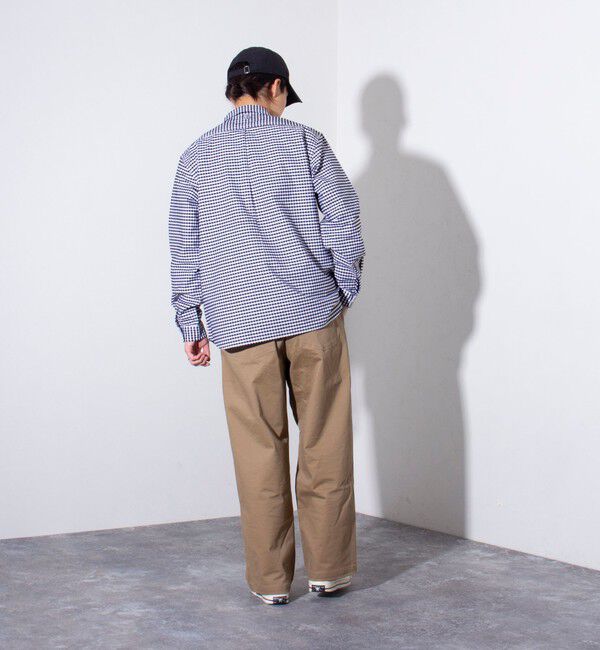 GLOSTER「【GEVACO/ゲバコ】オックスオーバーショールカラー長袖シャツ（無地/ストライプ/ギンガム）」|シャツ・ブラウス|