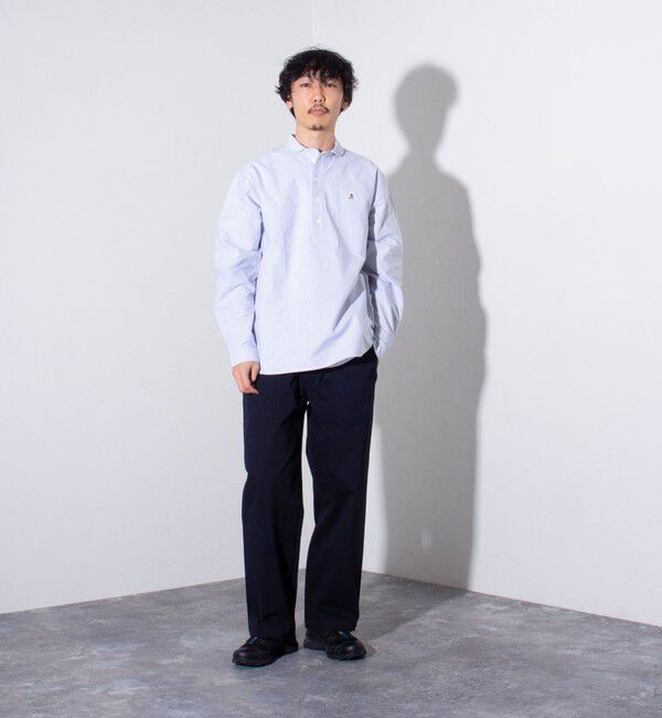 GLOSTER「【GEVACO/ゲバコ】オックスオーバーショールカラー長袖シャツ（無地/ストライプ/ギンガム）」|シャツ・ブラウス|